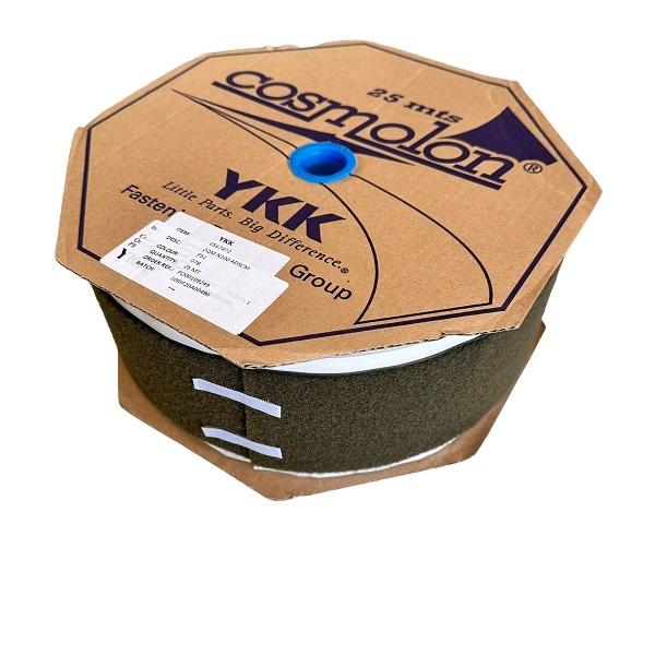 Flauschband 100mm 25m-Rolle oliv selbstklebend